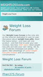 Mobile Screenshot of forum.weightlossvote.com