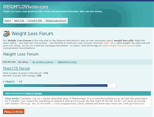 Tablet Screenshot of forum.weightlossvote.com